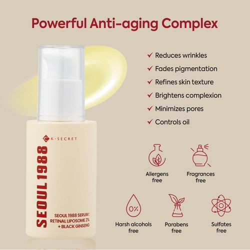 KSECRET – SEOUL 1988 Crème au Rétinol et aux Enzymes de Riz Cream : Retinal Liposome